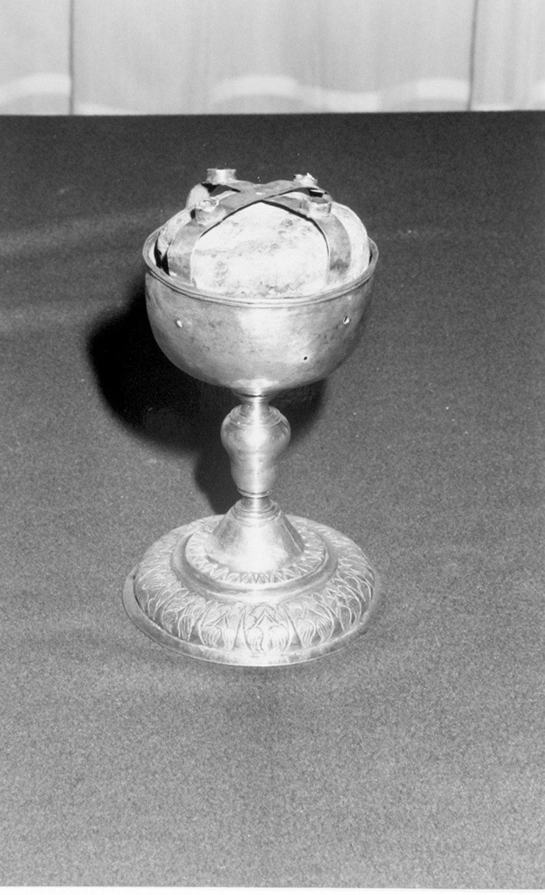 reliquiario - a coppa - bottega cagliaritana (prima metà sec. XVII)