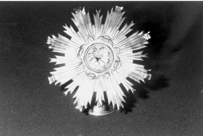 aureola di immagine sacra - bottega sarda (primo quarto sec. XIX)