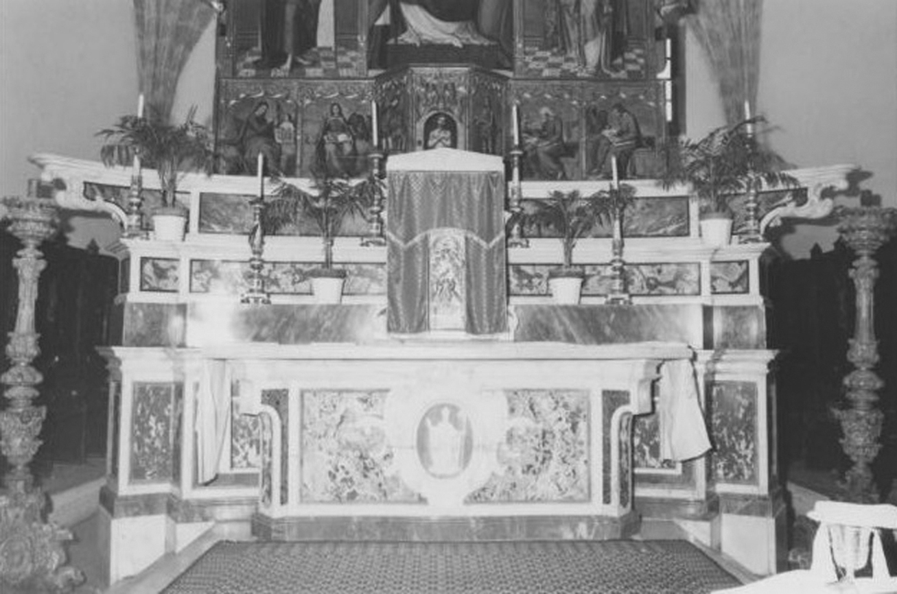 altare maggiore di Franco Giovanni Battista (sec. XVIII)
