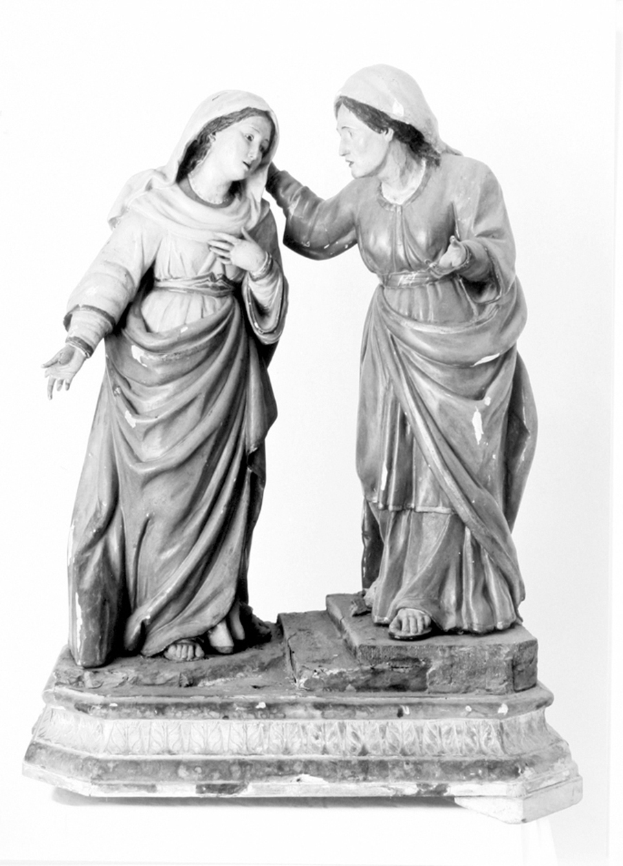 visitazione (gruppo scultoreo) - bottega sarda (sec. XIX)