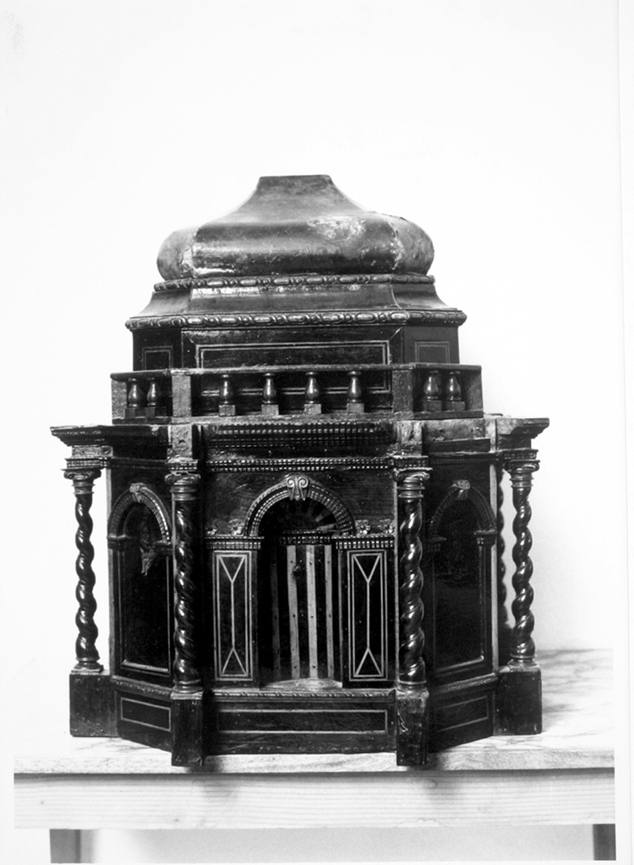 tabernacolo - a tempietto, frammento - bottega sarda (sec. XVIII)