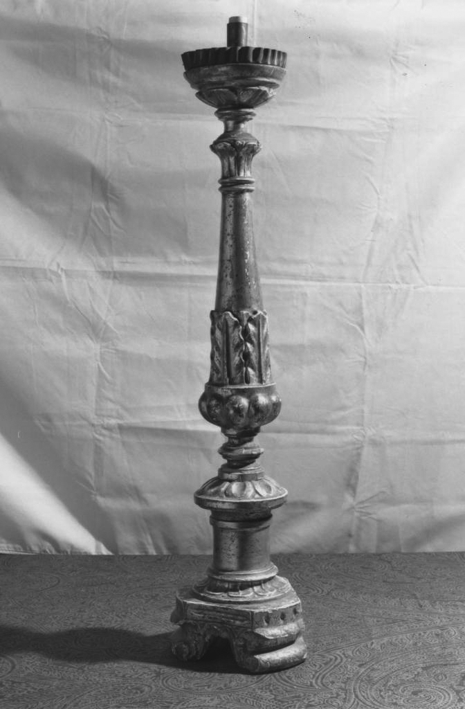 candelabro, serie - bottega sarda (metà sec. XIX)