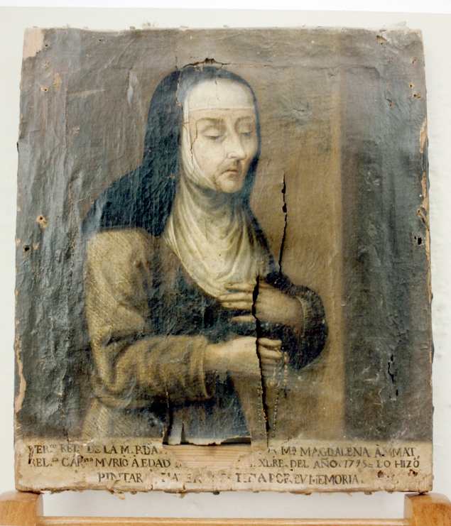 ritratto di Suor Maria Maddalena Amat (dipinto) - ambito sardo (sec. XVIII)