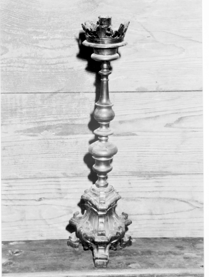 candeliere d'altare - ambito italiano (fine sec. XIX)