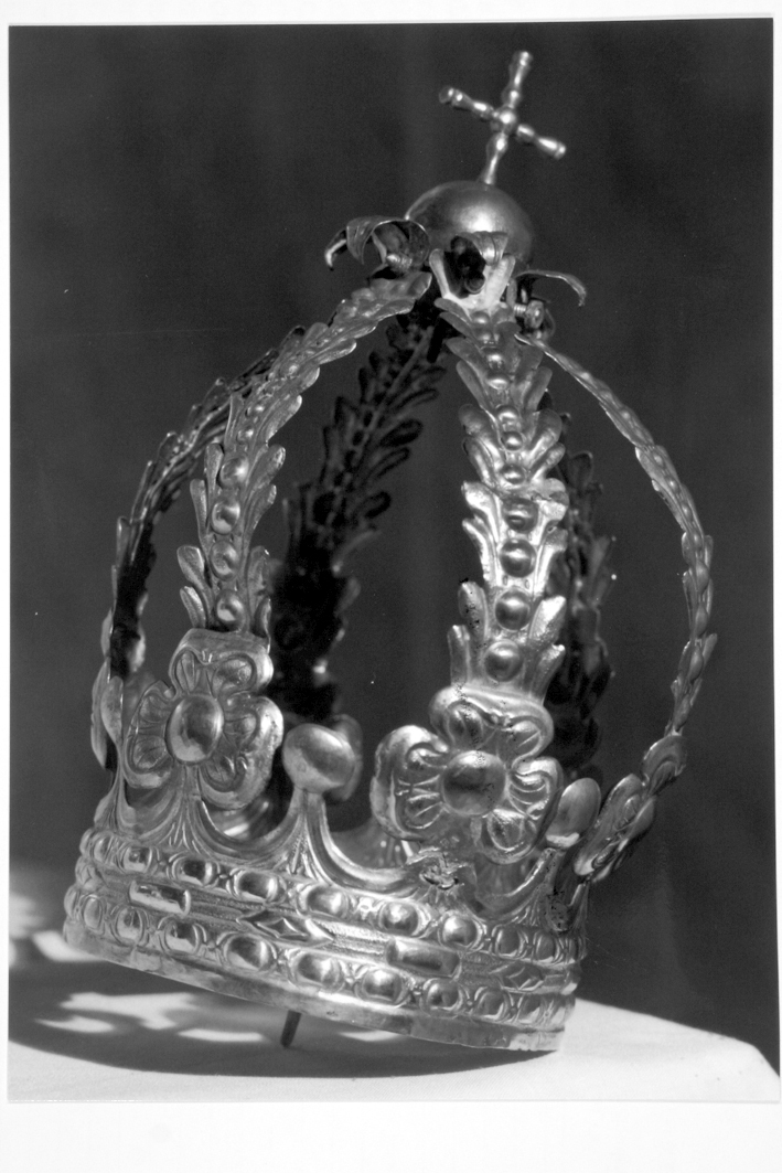 corona da statua, elemento d'insieme - bottega sarda (primo quarto sec. XIX)