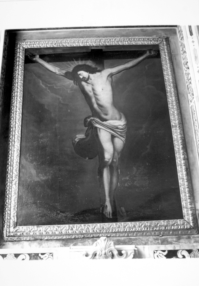Cristo crocifisso (dipinto) di De Ferrari Orazio (cerchia) (metà sec. XVII)