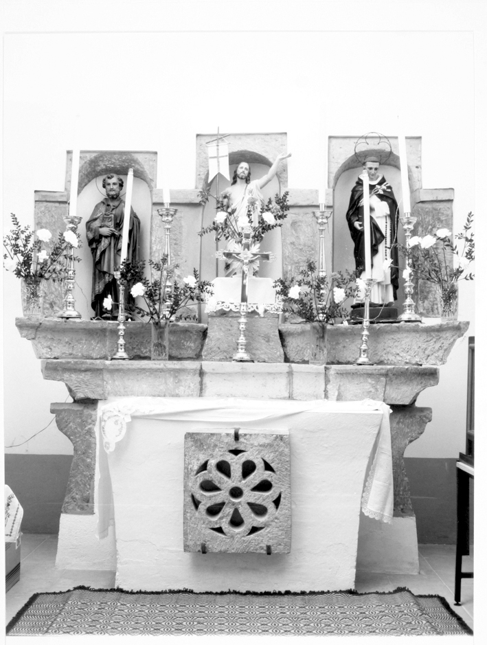 altare del Salvatore (altare) - manifattura sarda (sec. XVII, sec. XX)