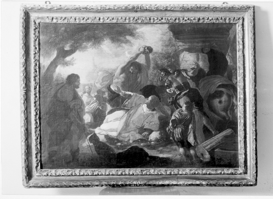 lapidazione di Santo Stefano (dipinto) di Diano Giacinto detto Pozzolano (attribuito) (prima metà sec. XVIII)