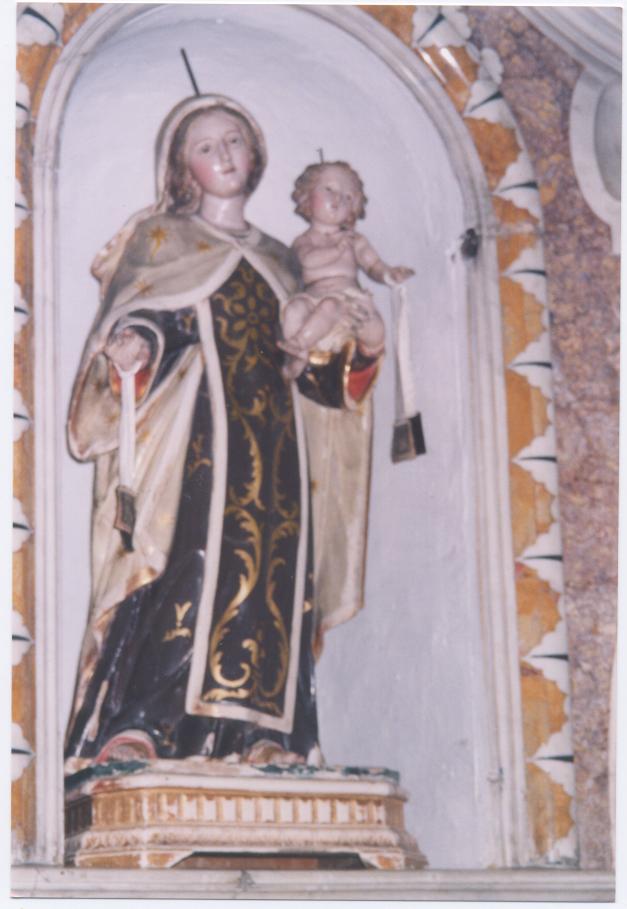 Madonna del Carmelo, Madonna con Bambino (statua) - ambito napoletano (seconda metà sec. XIX)