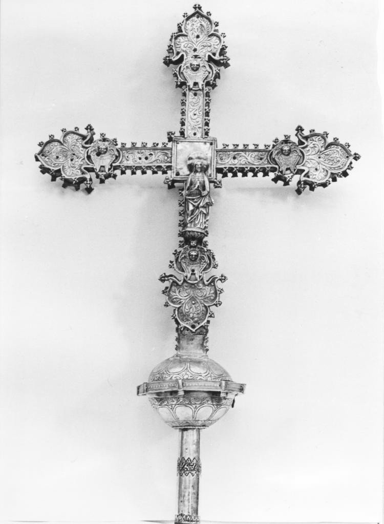 Cristo crocifisso (croce processionale) - bottega sarda (sec. XVI)
