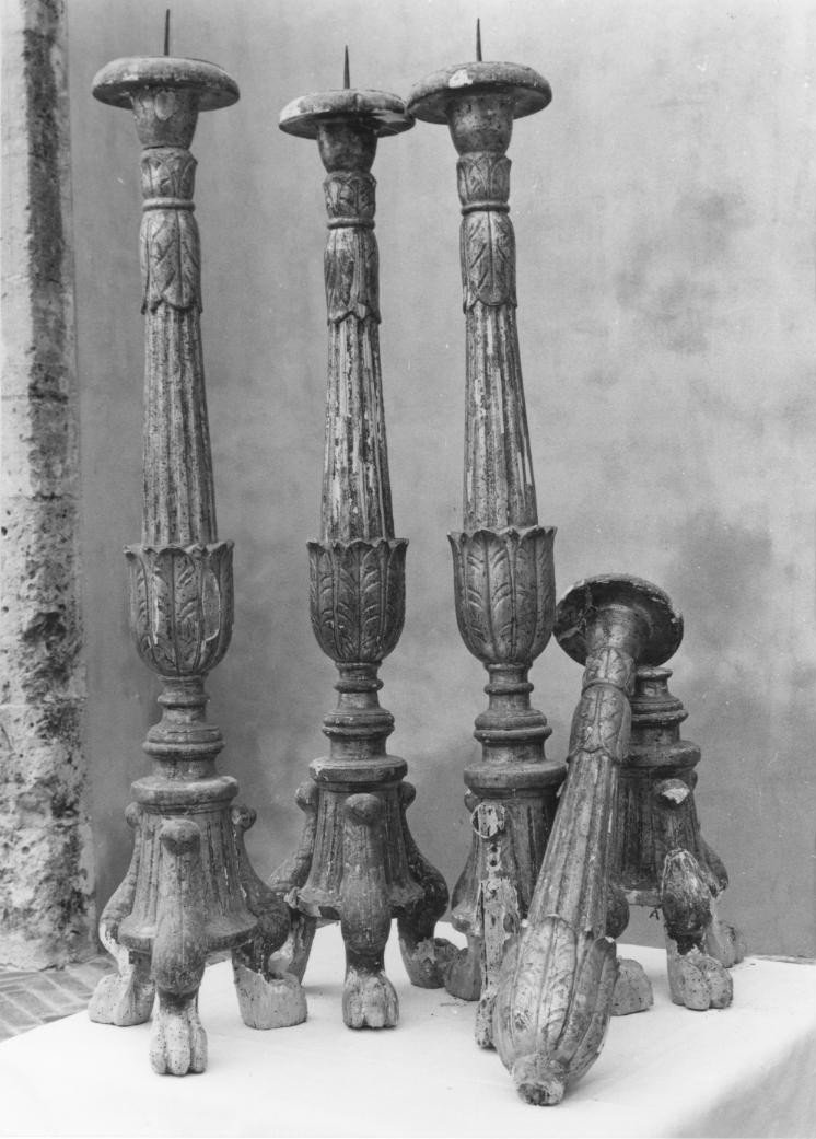 candeliere, pendant - bottega sarda (fine sec. XVIII)