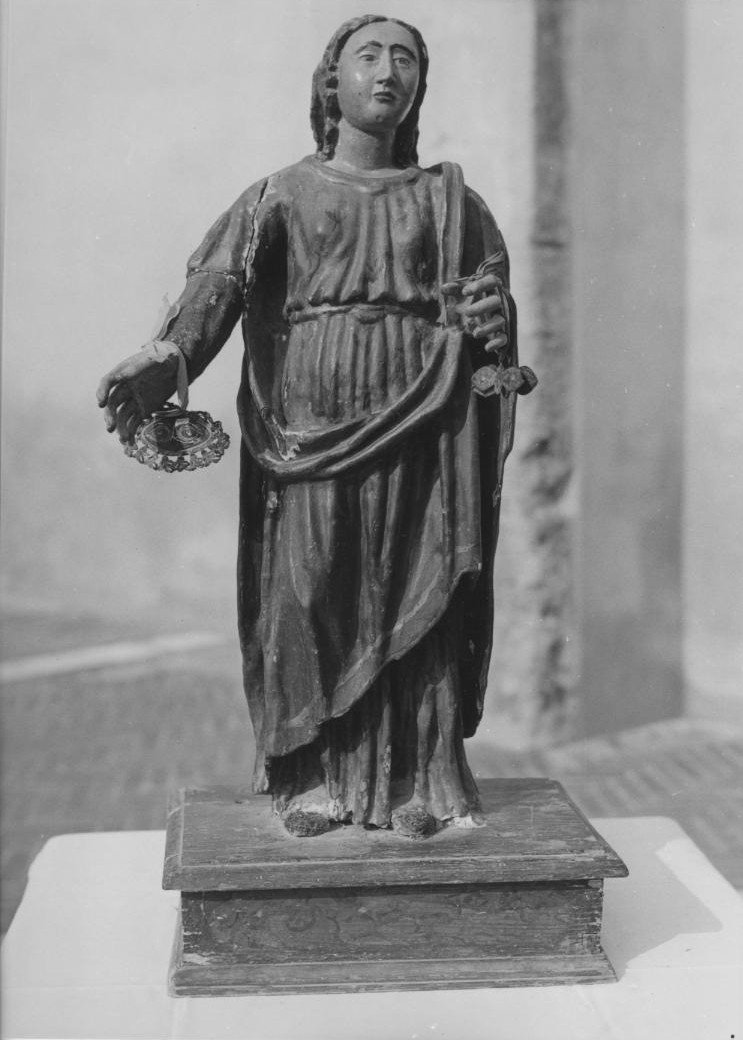 Santa Lucia (statua) - bottega sarda (secc. XVI/ XVII)