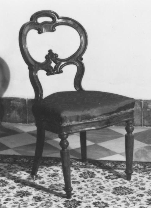 sedia, coppia - bottega italiana (fine sec. XIX)
