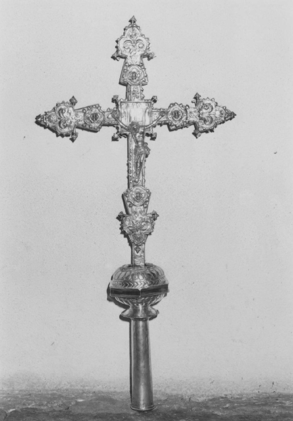 croce processionale - bottega sarda (primo quarto sec. XVIII)