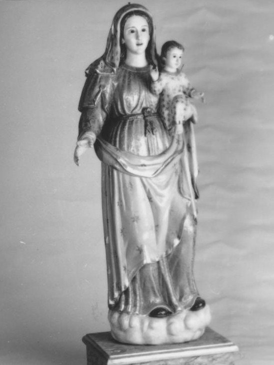 Madonna del Carmelo (scultura) - bottega italiana (prima metà sec. XVII)