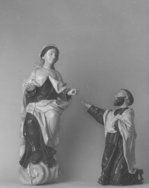Madonna del Carmelo e San Simone Stock (gruppo scultoreo) - bottega sarda (?) (sec. XVIII)