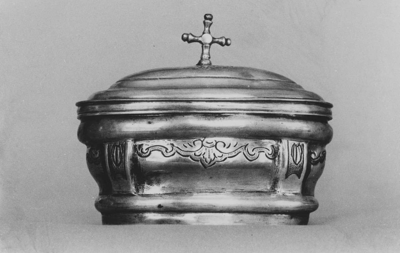 custodia - dei vasi per la riserva degli oli santi - bottega sarda (prima metà sec. XVIII)