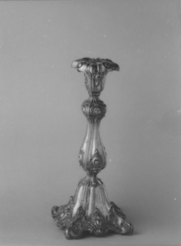 candeliere, serie - bottega italiana (fine/inizio secc. XIX/ XX)