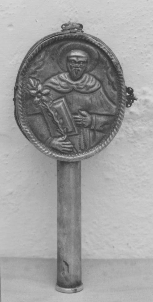 emblema di confraternita - bottega sarda (fine/inizio secc. XVII/ XVIII)