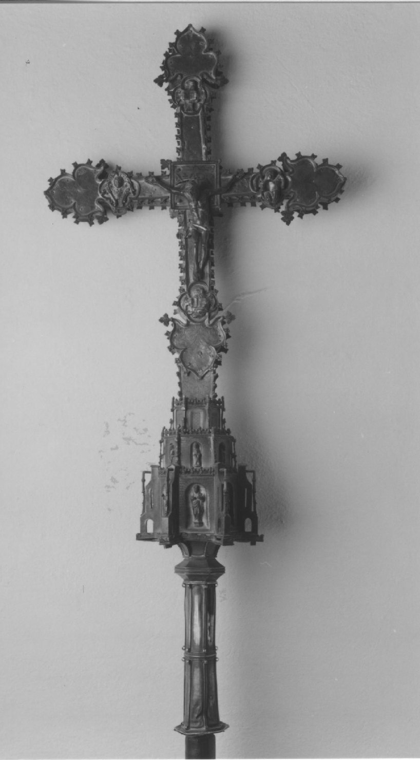 croce processionale - bottega sarda (secc. XVI/ XVII)