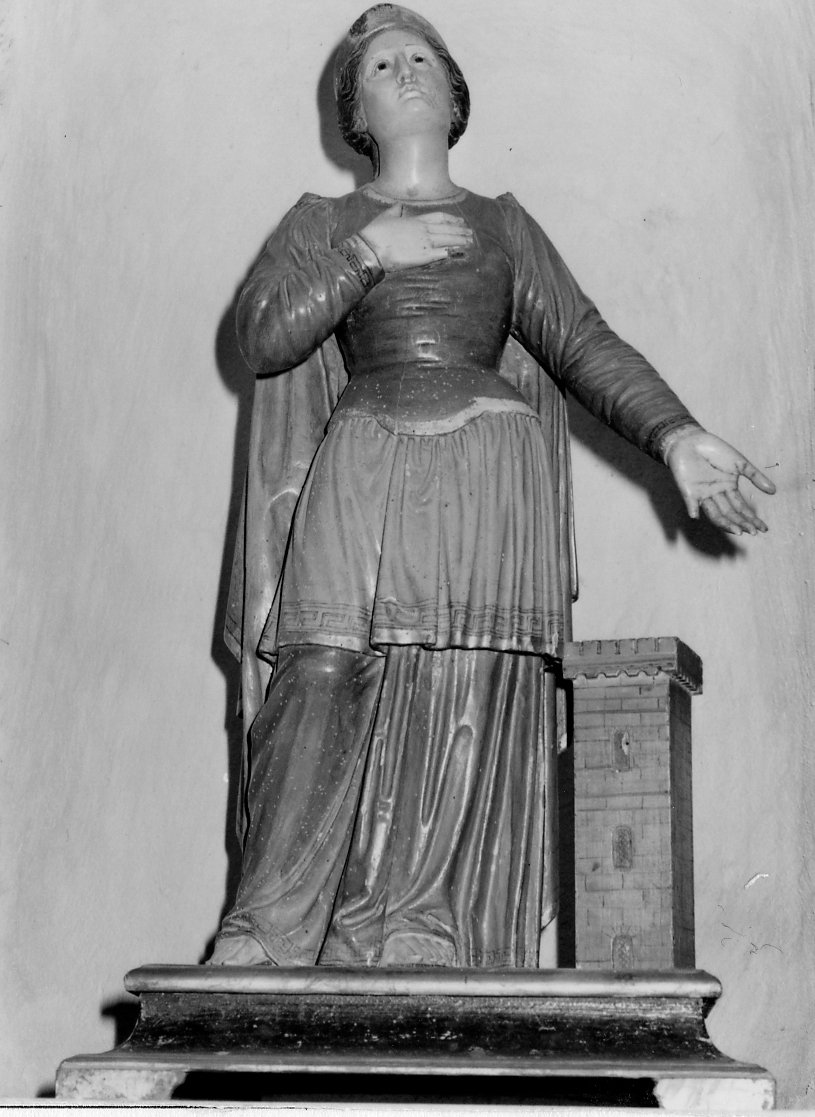 Santa Barbara (statua) - bottega sarda (inizio sec. XIX)