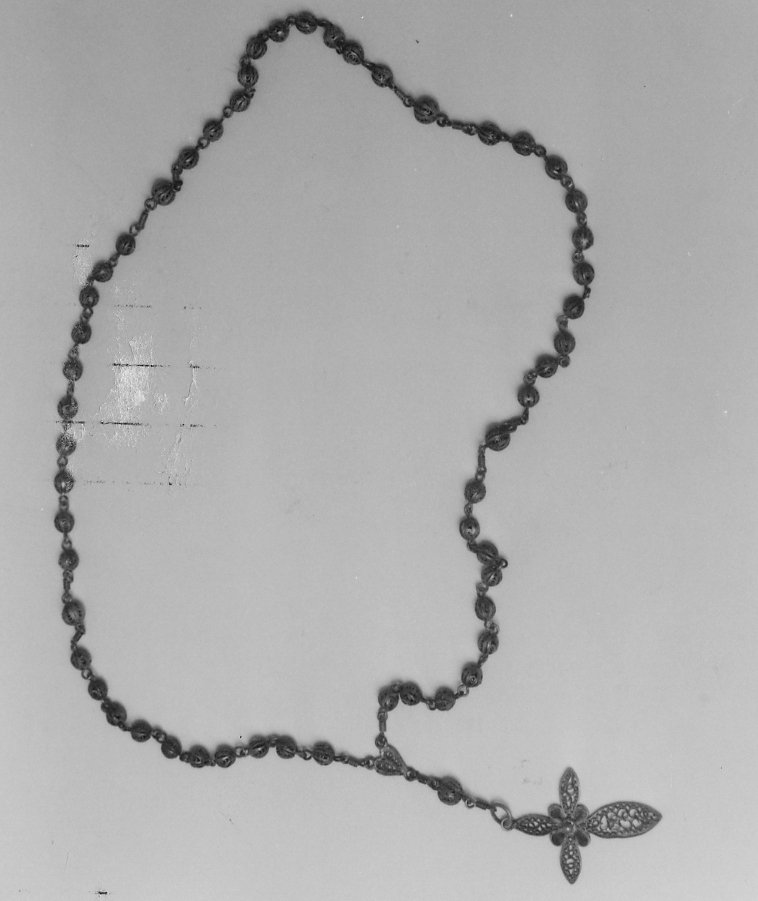 corona del rosario - bottega sarda (inizio sec. XX)