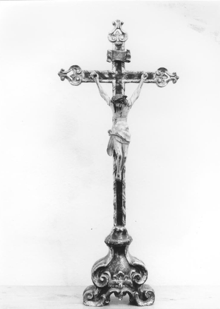 Cristo crocifisso dolente (croce d'altare) - bottega italiana (prima metà sec. XVIII)