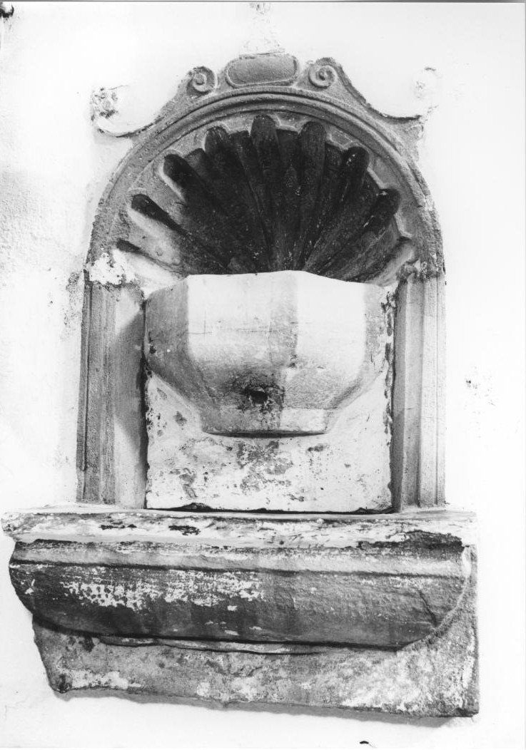 lavabo - a parete - bottega sarda (seconda metà sec. XVIII)