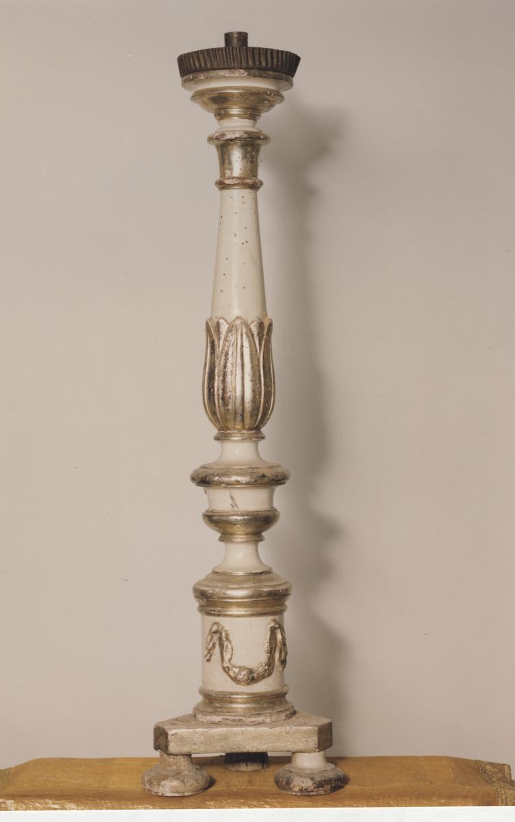 candeliere d'altare - bottega sarda (sec. XIX)