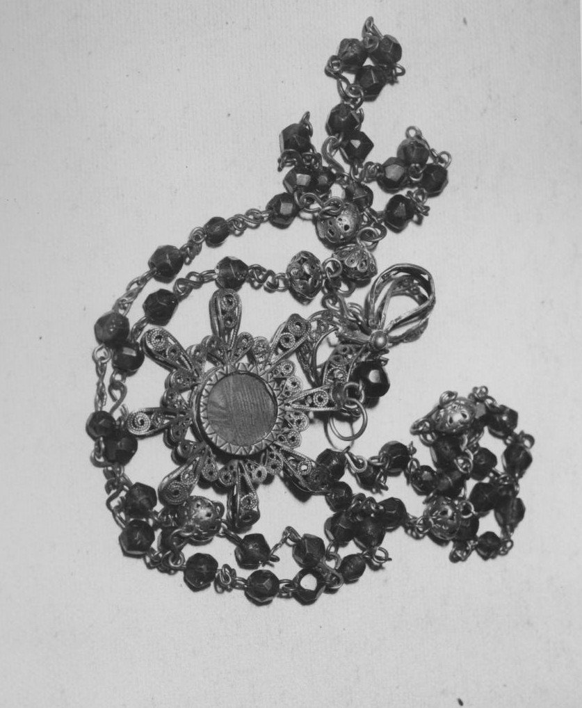corona del rosario - bottega sarda (sec. XIX)