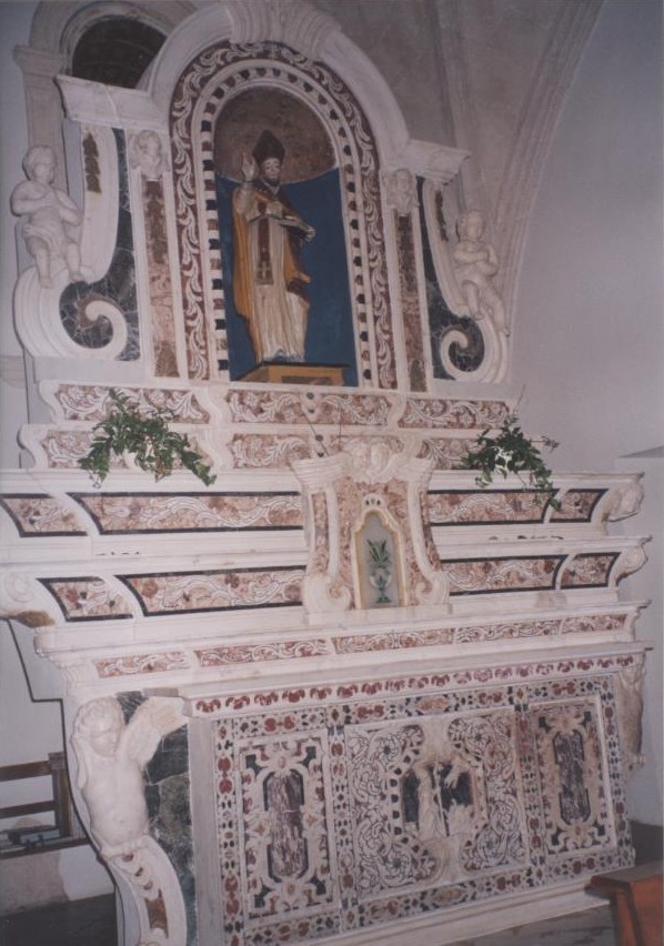 altare maggiore di Spazzi Domenico Andrea (attribuito) (sec. XVIII)