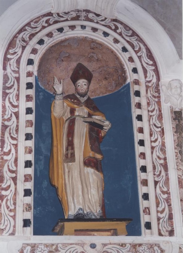 San Nicola di Bari (statua) - bottega sarda (?) (fine/inizio secc. XVII/ XVIII)