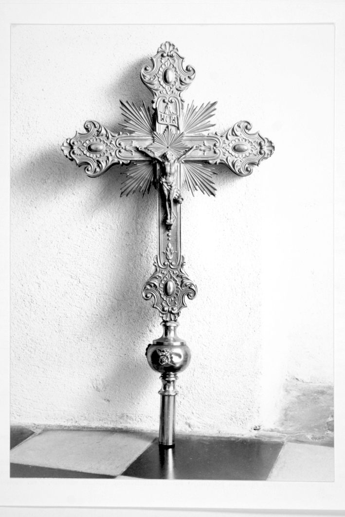 croce processionale - produzione italiana (fine sec. XIX)