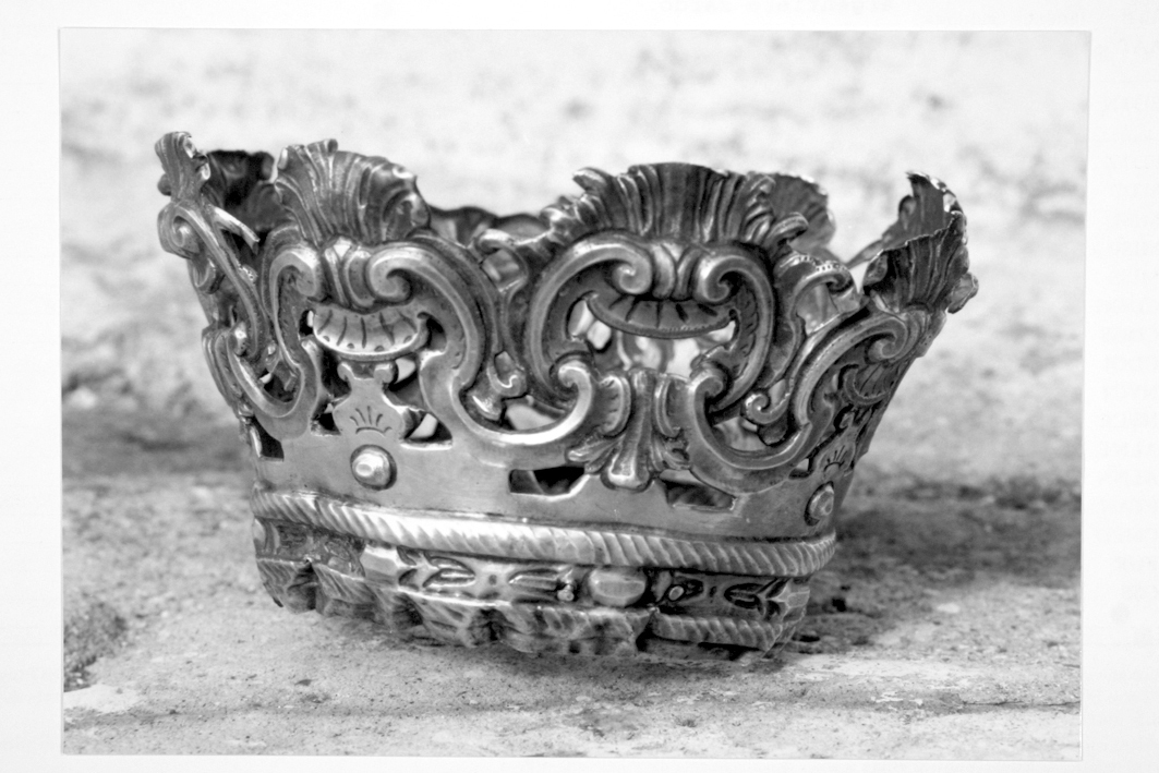 corona da statua - bottega sarda (prima metà sec. XVIII)