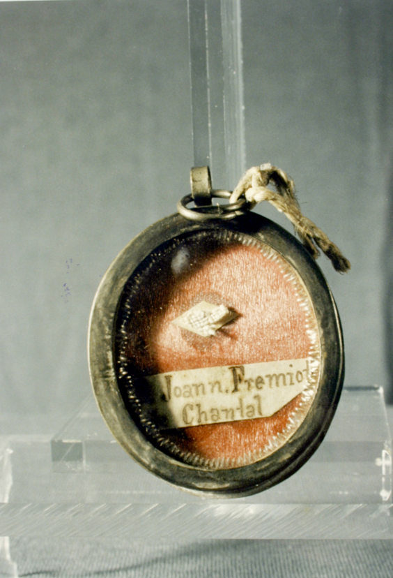 reliquiario a capsula - a medaglione - bottega sarda (sec. XIX)