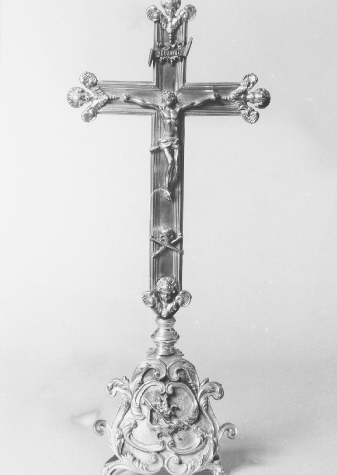 croce d'altare - bottega sarda (prima metà sec. XVIII)