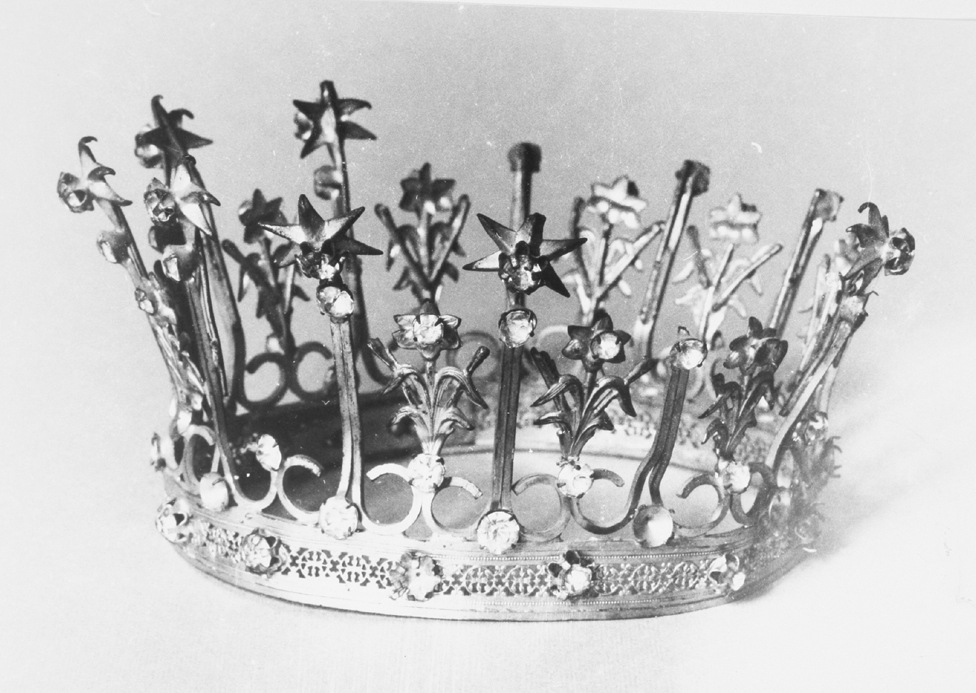 corona di immagine sacra - bottega sarda (sec. XIX)