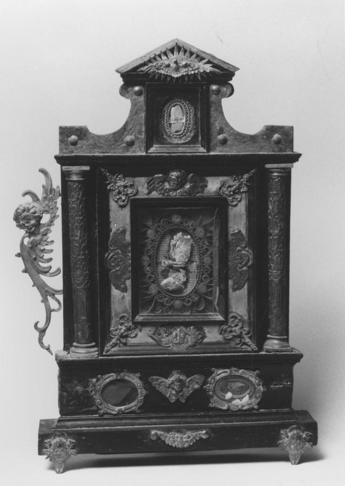 reliquiario architettonico - bottega cagliaritana (secc. XVII/ XVIII)