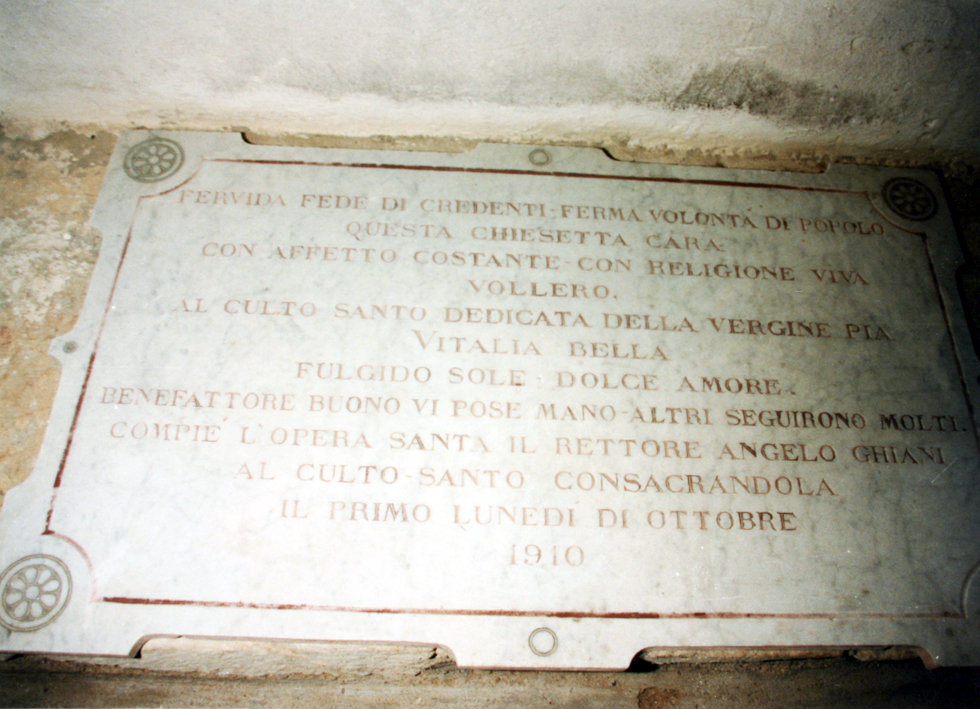 lapide commemorativa - bottega sarda (inizio sec. XX)