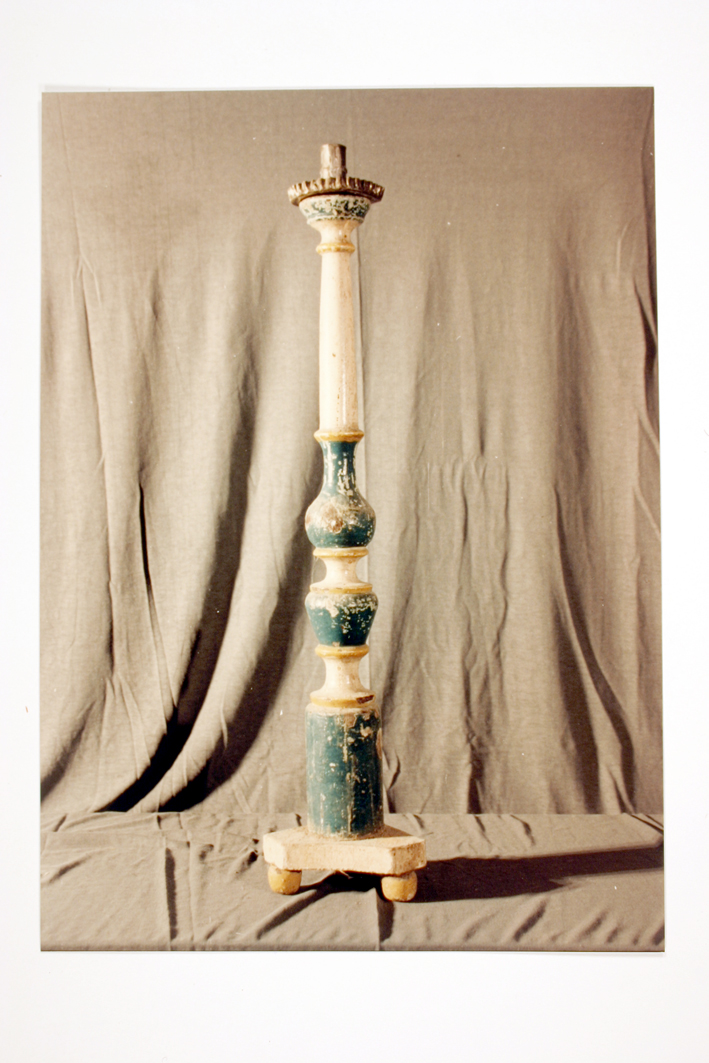 candeliere d'altare, serie - bottega sarda (prima metà sec. XX)