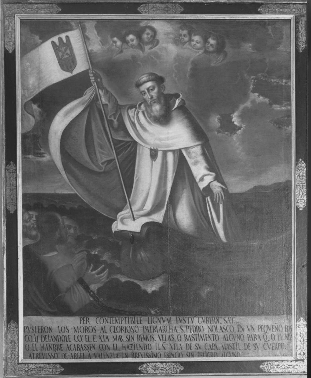 L'approdo di San Pietro Nolasco in Spagna, San Pietro Nolasco (dipinto) di Conti Domenico (attribuito) (sec. XVII)