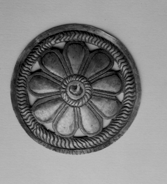 aureola di statua - bottega sarda (inizio sec. XVII)