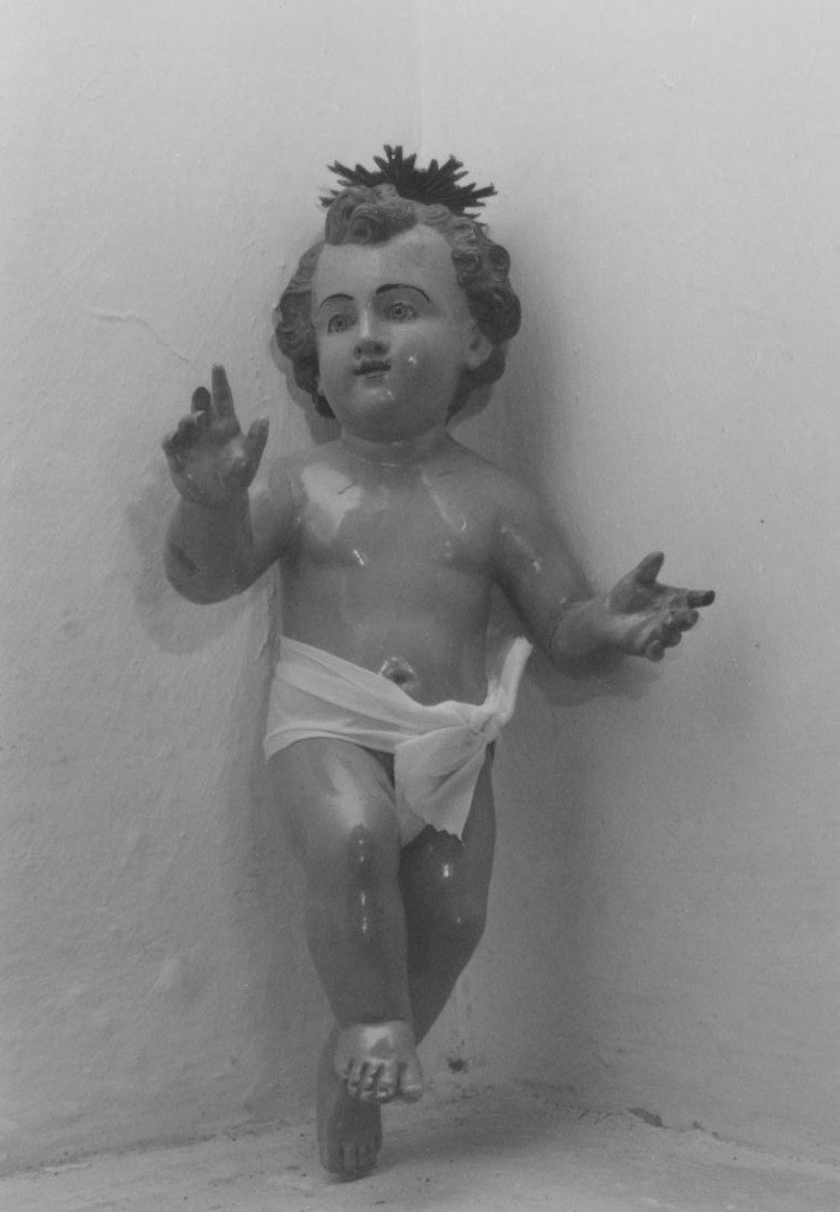 Gesù Bambino (statuetta devozionale) - bottega italiana (fine/inizio secc. XIX/ XX)