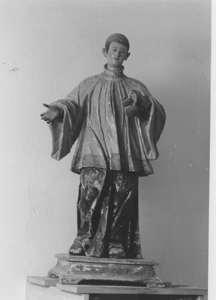San Luigi Gonzaga (statua) - bottega sarda (fine/inizio secc. XVII/ XVIII)