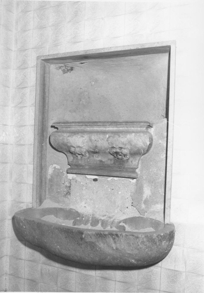 lavabo da sacrestia - bottega sarda (sec. XVIII)