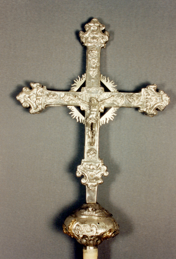 croce processionale - bottega sarda (sec. XIX)