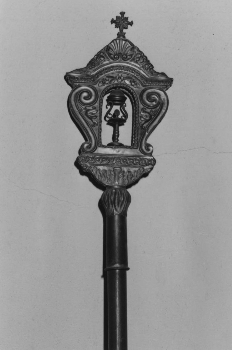 emblema di confraternita - bottega sarda (fine/inizio secc. XVIII/ XIX)