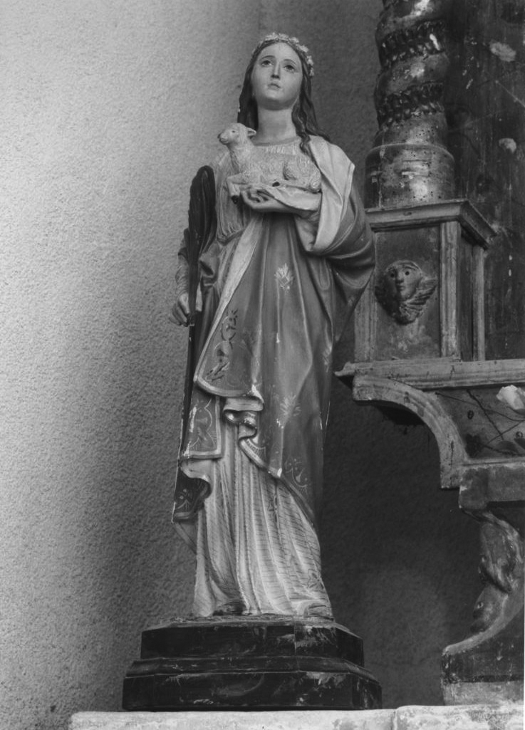 Sant'Agnese (statua) - bottega italiana (prima metà sec. XX)
