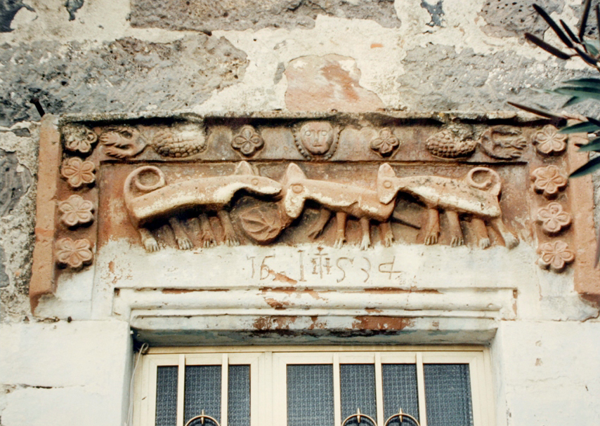 architrave - bottega sarda (sec. XVII)