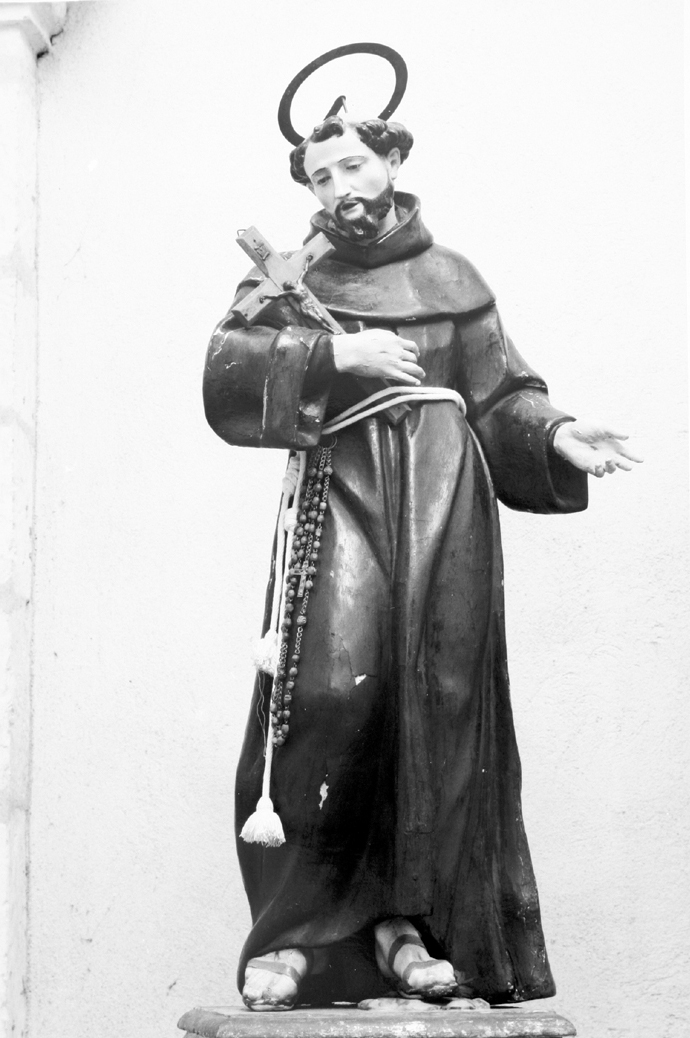 San Francesco d'Assisi (scultura) - bottega sarda (sec. XVIII)
